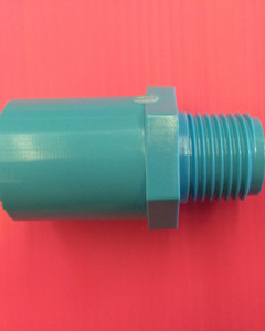 Blue PVC Valve Socket-WS B (male adapter) 18 (1/2")